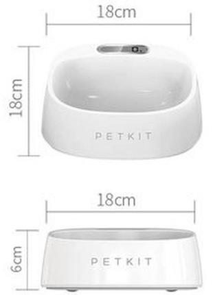 Миска ваги для тварин xiaomi petkit fresh antibacterial pet bowl 450ml3 фото