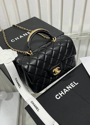 Шкіряна сумка в стилі chanel