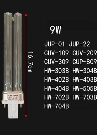 Лампа до uv-стерилизаторам sunsun, 9w