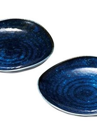 Набор посуды "meguri pottery" из 2-х треугольных тарелок1 фото