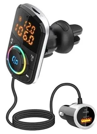 Bluetooth fm-передатчик і двійна швидке автомостильне зарядне стрівість bc71- 36 вт