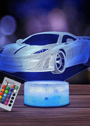 Дитячий нічник у формі автмобіля nice dream для дітей