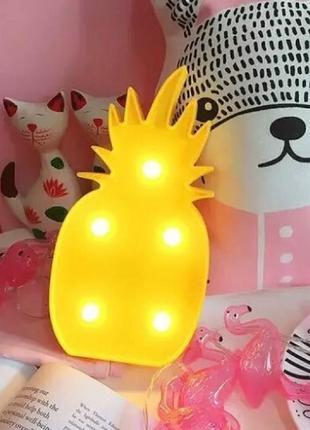 Декоративний настільний світлодіодний світильник нічник toys lamp фламінго 3d рожевий на батарейках2 фото