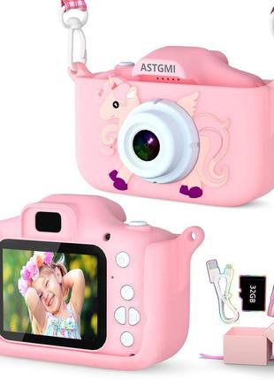 Детская цифровая камера — hd-апгрейд для девочек и мальчиков,розовый