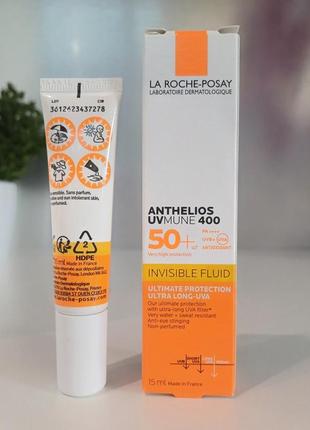 La roche-posay anthelios uvmune 400 invisible fluid spf50+ fragrance free2 фото