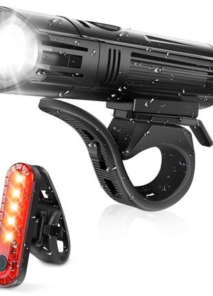 Defurhome super bright bike light set