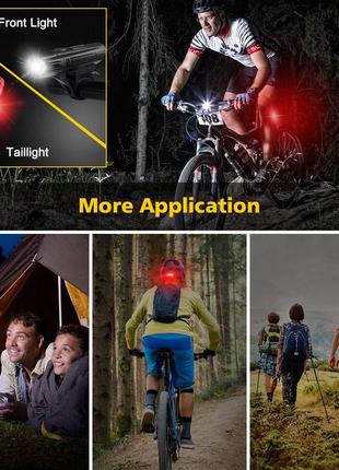 Defurhome super bright bike light set6 фото