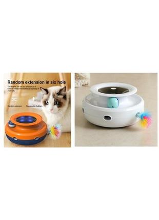 Б/у без коробки вмна інтерактивна іграшка для котів і котів t60 smart interactive cat toy від xiaomi