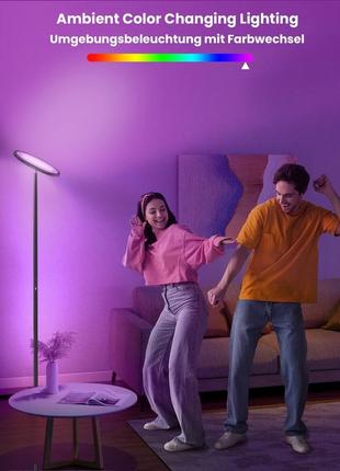 Торшер torkase smart floor lamp led floor lamp compatible with alexa и google home2 фото