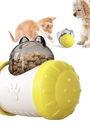 Іграшки для собак, pet cat dog slow feeder food toy ball, нетоксичний стійкий