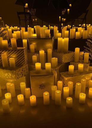 Oshine flameless candles battery operated candle — набір із 9 мерехтливих світлодіодних свічок, вчиться чудити опис3 фото
