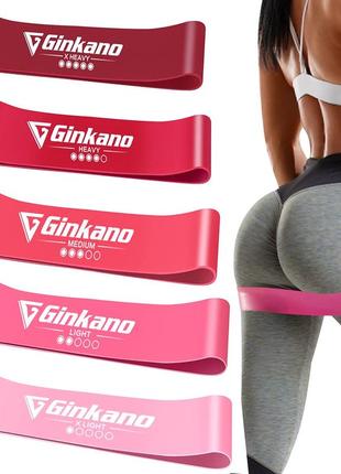 Ленты сопротивления haquno fitness, [5 шт.] эластичная лента сопротивления 5 уровней силы