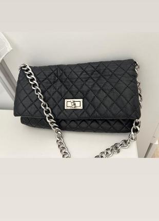 Сумка клатч оригинал chanel винтаж кожа1 фото