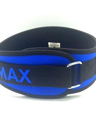 Пояс для важкої атлетики madmax mfb-421 simply the best неопреновий blue m7 фото