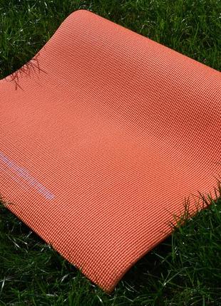 Килимок для йоги та фітнесу power system ps-4014 pvc fitness-yoga mat orange (173x61x0.6)4 фото