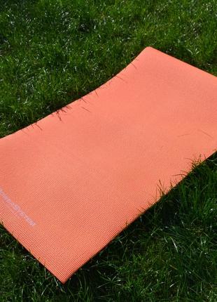 Килимок для йоги та фітнесу power system ps-4014 pvc fitness-yoga mat orange (173x61x0.6)5 фото