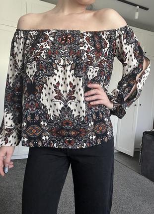 Блузка бохо з розрізами4 фото