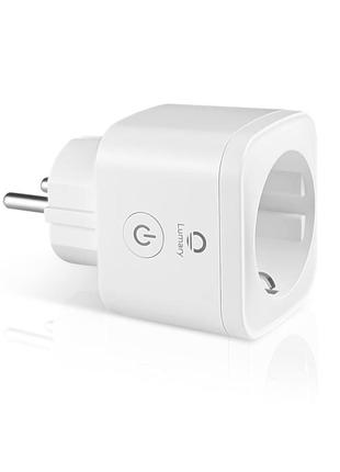 Розетка lumary smart wlan с измерением тока, розетка alexa, интеллектуальная розетка