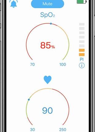 Oxylink™ — переносной пульсоксиметр с будильником5 фото
