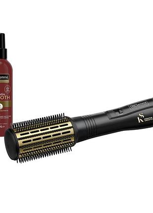 Стайлер для волосся tresemme 50 мм, гаряче повітря, турмалін-кераміка, тверда щетина, іонне завивання + кератиновий термозахисний