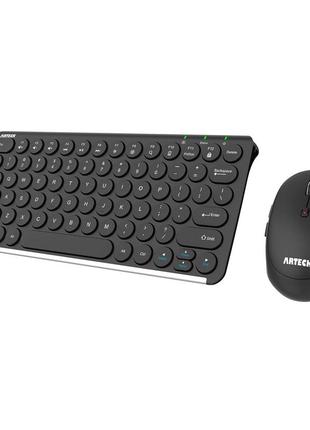 Сток беспроводная клавиатура и мышь arteck 2.4g combo сверхкомпактная тонкая полноразмерная клавиатура