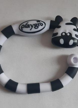 Игрушка кольцо зебра для младенцев playgro