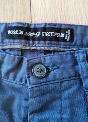 Мужские голубые коттоновые брюки denim co3 фото