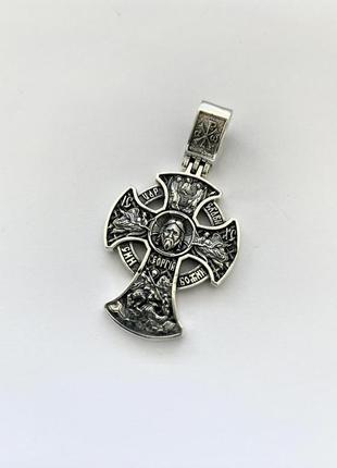 Срібний православний хрестик кд-17