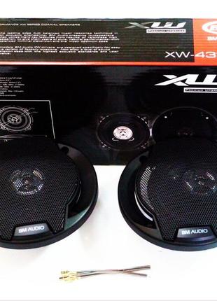 Автомобильная акустика 10см boschmann bm audio xw-432fr 230w 2х полосная