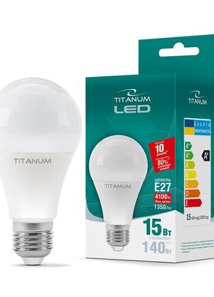 Led лампа titanum a65 15w e27 4100k