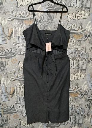 Новый миди сарафан, платье от missguided, большой размер.