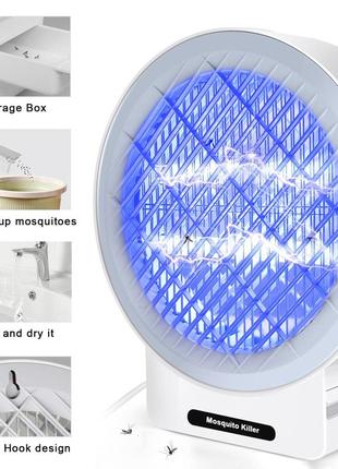 Zetoke electric mosquito killer, 12w 4000v uv бесшумная наружная лампа для уничтожения комаров