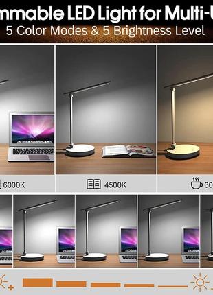 Світлодіодна настільна лампа beyondop, настільна лампа з регульованою яскравістю3 фото