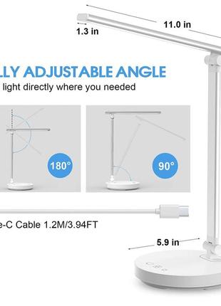 Світлодіодна настільна лампа beyondop, настільна лампа з регульованою яскравістю4 фото