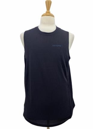 Devops чоловіча синя сорочка без рукавів з чорною обробкою спортивний одяг sports work out розмір l 3 шт