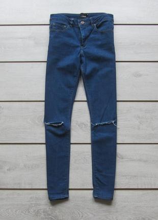 Зауженные джинсы скинни с разрезами на коленях от asos2 фото
