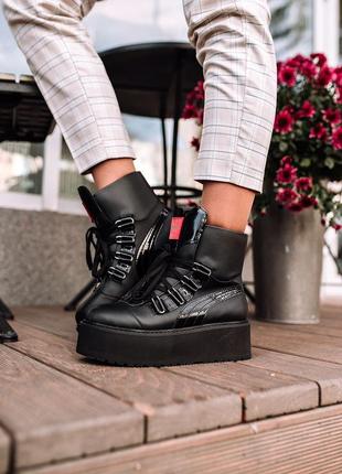 Жіночі черевики puma x fenty by rihanna sneaker boot "black"