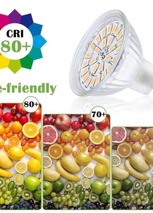 Лампочки vlio mr16 3000k ac\dc 12v (fyhsl-5w) 6шт