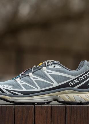 Мужские кроссовки salomon xt-6 dover silver black 40-41-42-43-44-455 фото