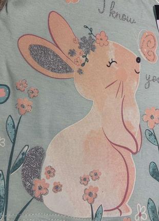Pepco футболка с рисунком кролик4 фото