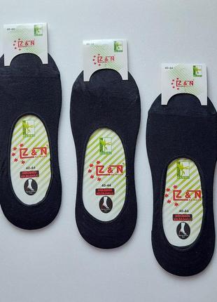 Підслідники,слідки, шкарпетки чоловічі "zn" bambu, (з силіконом). 40-44р. чорні. туреччина.2 фото