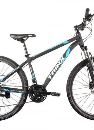 Велосипед 27,5" trinx majes 100 elite 2022 matt-black-white-blue (10700120)