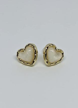 Серьги с позолотой