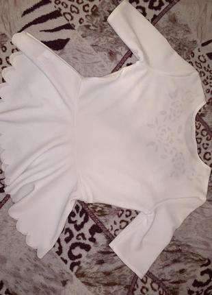 Красивая блузка белого цвета!3 фото