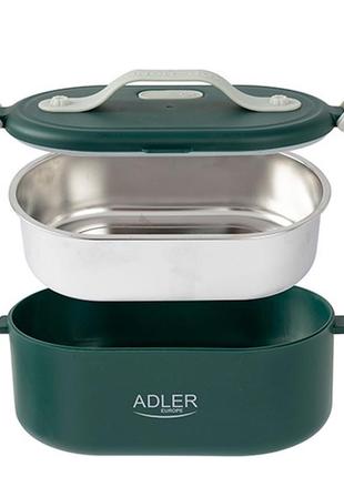 Ланч-бокс с подогревом adler ad 4505 green 0,8 л3 фото