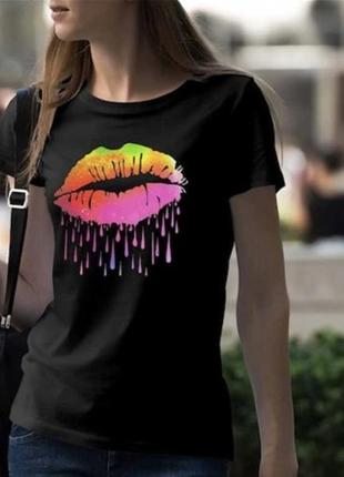 Стильная футболка с ярким принтом shein p.s как новая