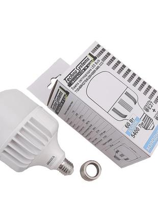 Лампа світлодіодна led bulb t120-60w-e27/e40-220v-6500k-5400l iccd tnsy