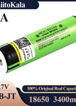 Акумулятор 18650, litokala ncr 34b-jt, 3400 mah без захисту оригінал