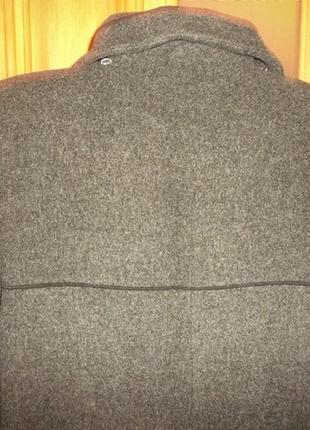 Пальто  поло драп темно серое удлиненное бирка распродажа р. 3xl - van gils6 фото