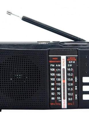 Радиоприёмник аккумуляторный карманный golon icf-2 bt fm/am/sw usb